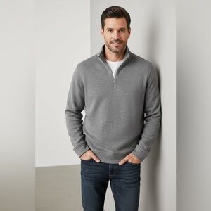 Old Navy Gray Men's Sweater size Medium PTP 23” T-09